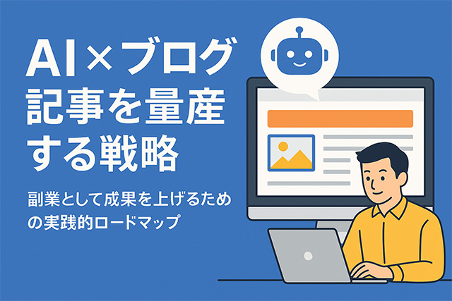 AI×ブログで記事を量産する戦略｜副業として成果を上げるための実践的ロードマップ
